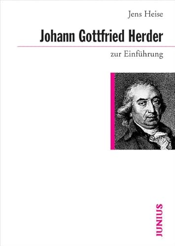 Johann Gottfried Herder zur Einführung von Junius Verlag GmbH